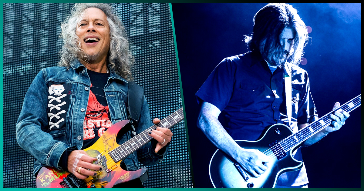 Guerra de titanes: Kirk Hammett de Metallica aceptó un reto de Adam Jones de Tool