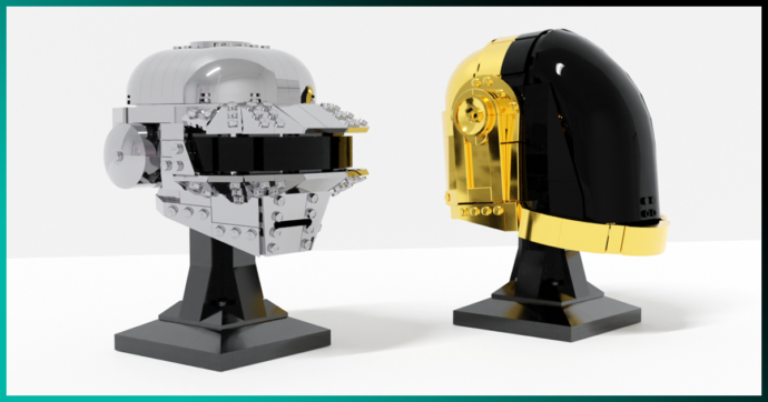 ¡Checa el increíble set de LEGO inspirado en los cascos de Daft Punk!