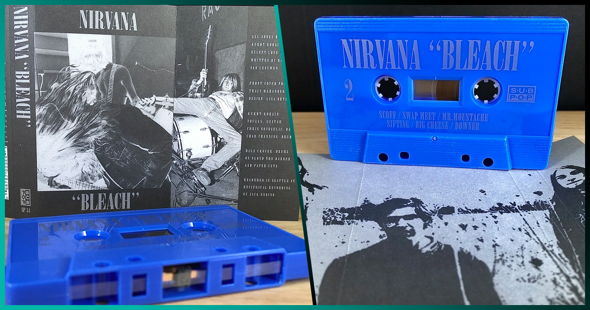 Nirvana relanzará su primer disco ‘Bleach’ en cassette azul y será edición súper limitada
