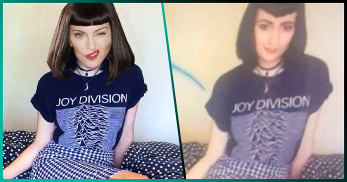 Aseguran que Madonna usó Photoshop para parecer fan de Joy Division