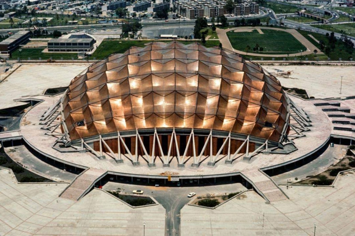 Breve historia del Palacio de los Deportes El domo de cobre de la CDMX
