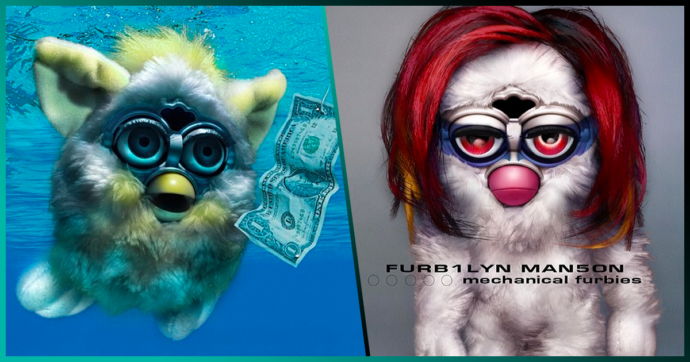 Un artista recrea en Instagram las portadas de discos más famosas pero con Furbys
