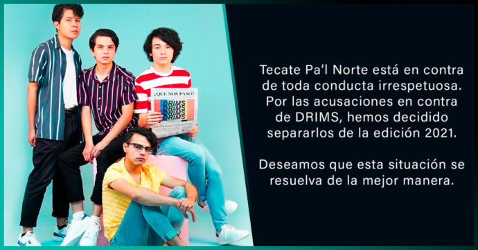 Qué pasó con DRIMS: La banda mexicana que quedó fuera de Pa’l Norte 2021