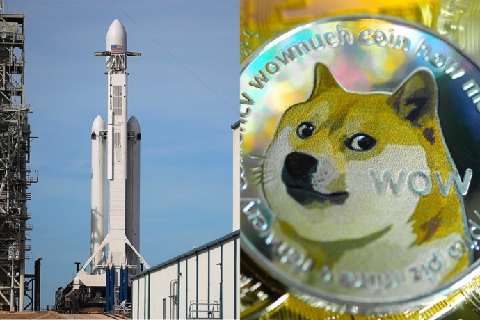 Space X de Elon Musk enviará “arte espacial” a la Luna, y lo venderá en Dogecoin