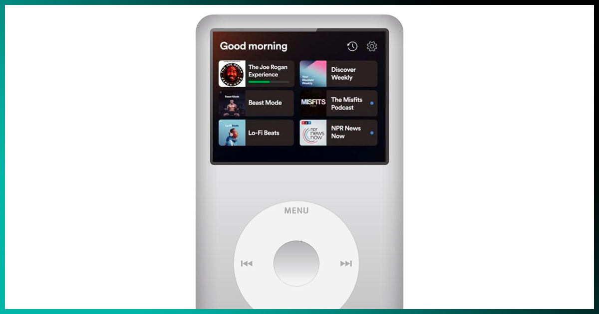 El iPod Classic regresó en forma de Web Player con Spotify y Apple Music