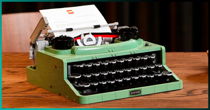 Checa este set de LEGO inspirado en una máquina de escribir del siglo pasado