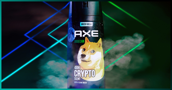 AXE anuncia el desodorante oficial de la cryptomoneda Dogecoin