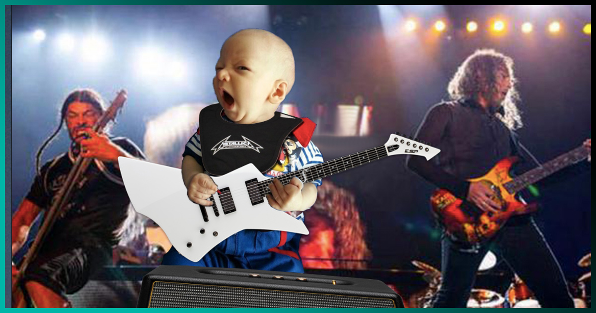 Mamá metalera en Nueva Zelanda nombra a sus hijos Metallica, Slayer y Pantera