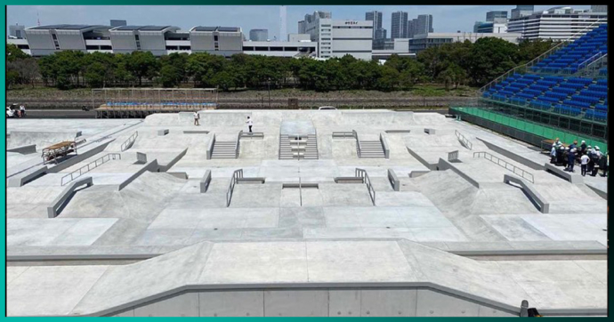 Fotos: Así luce el espectacular skatepark de los Juegos Olímpicos de Tokio 2020