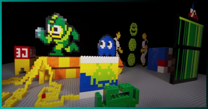 Dos genios hicieron un video stop-motion de videojuegos clásicos solo con piezas LEGO