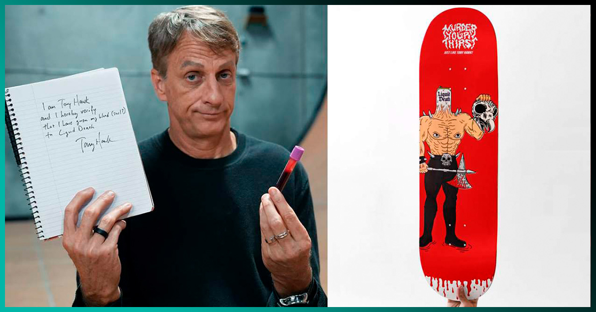 Tony Hawk lanza 100 patinetas a la venta pintadas con su sangre