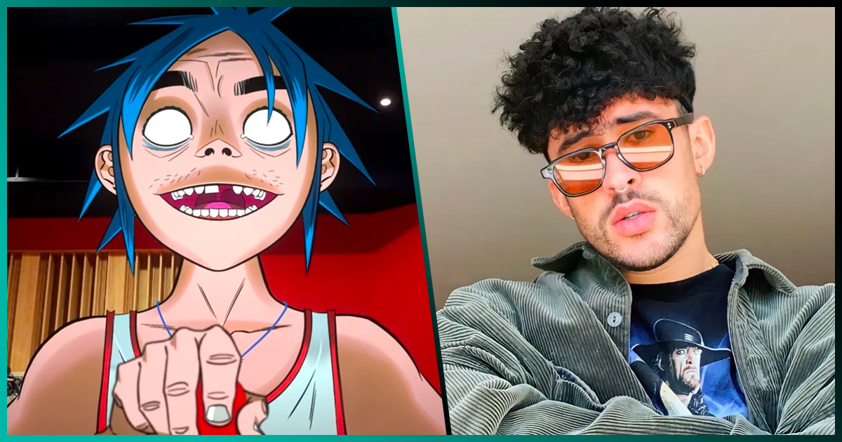 Damon Albarn anuncia canción de Gorillaz con Bad Bunny