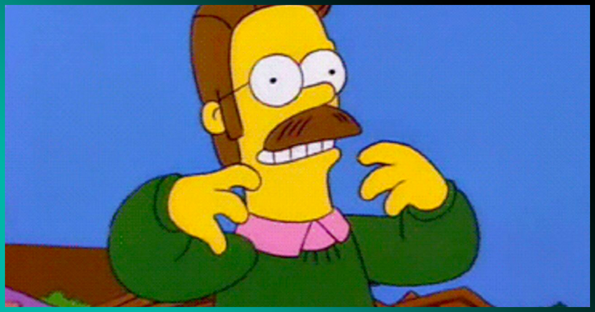 Espeluznantirijillo: Así se vería “Ned Flanders” de ‘Los Simpson’ en la vida real