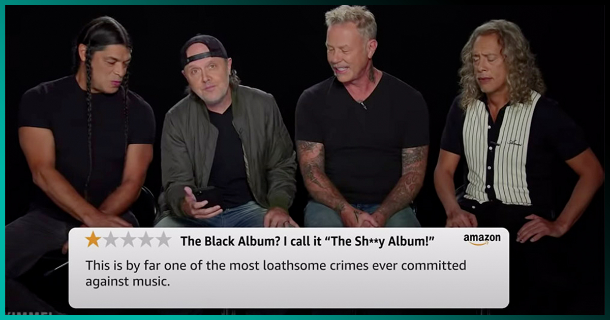 Metallica leen hirientes reseñas de una estrella del ‘Black Album’