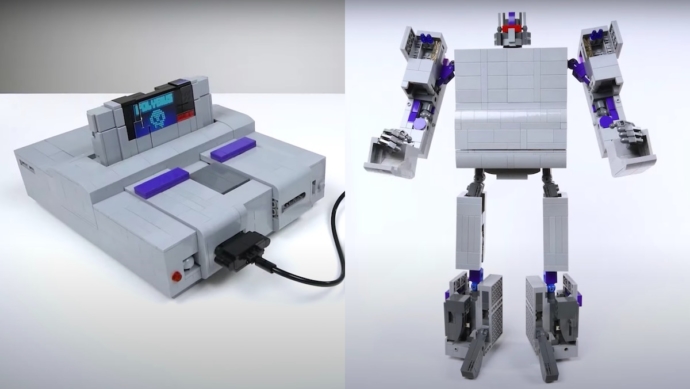Checa este set de LEGO del Super Nintendo que también es un Transformer