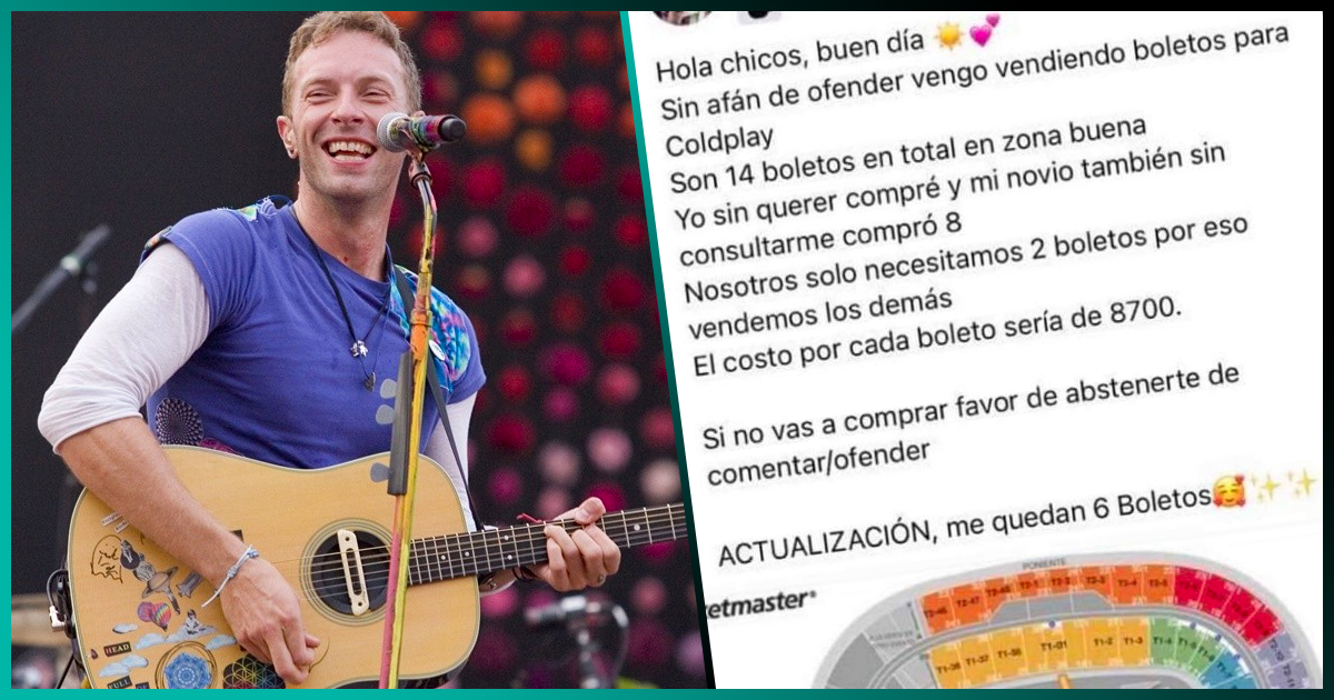 Revendedores de Coldplay dicen que “compraron muchos boletos por error”
