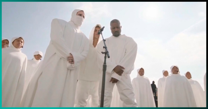 Marilyn Manson lideró un círculo de oración con Kanye West y Justin Bieber