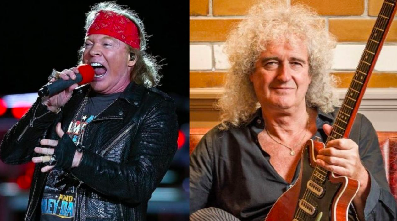 Brian May de Queen habló sobre la “rara” experiencia de trabajar con Guns N’ Roses