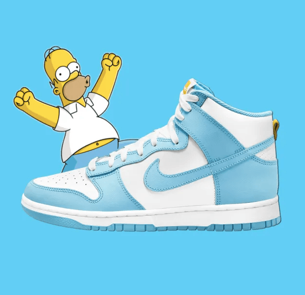 sofá tallarines Gracia Nike x 'Los Simpson' x "Homero Simpson": Lanzamiento, Fotos y Precio