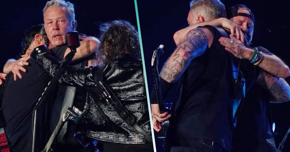 Metallica: James Hetfield rompe en llanto en un concierto en Brasil y la banda lo abraza