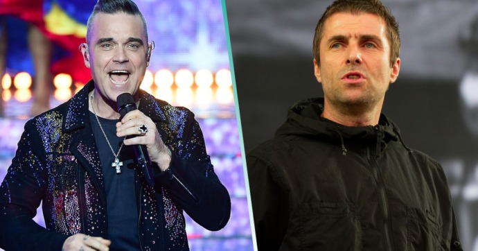 Mira a Robbie Williams tocar un magnífico cover de “Don’t Look Back In Anger” de Oasis