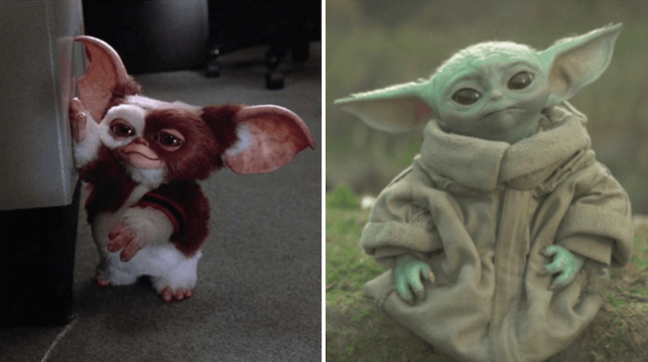 ¡Tiro de pequeñines! Director de ‘Los Gremlins’ dice que ‘Baby Yoda’ es una copia de ‘Gizmo’