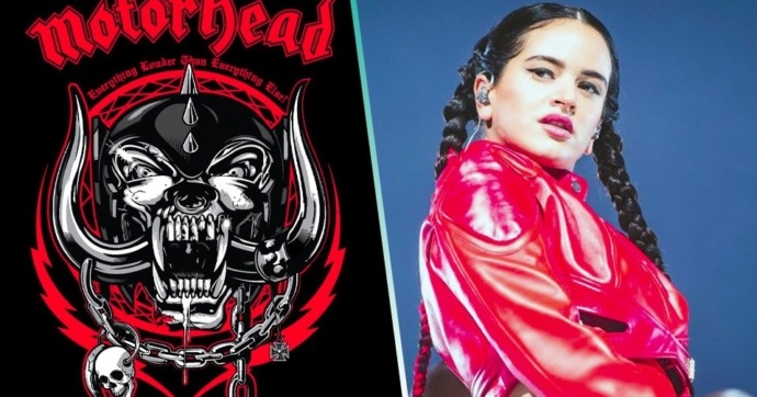Metaleros enfurecen por una nueva playera de Rosalía que usa el logo de Motörhead