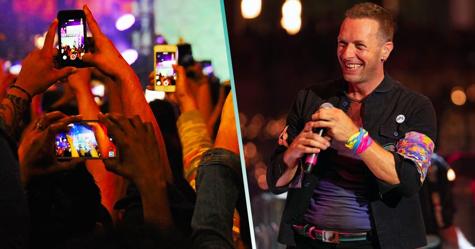 Coldplay pide a fans dejar de grabar su concierto con celulares para disfrutarlo mejor