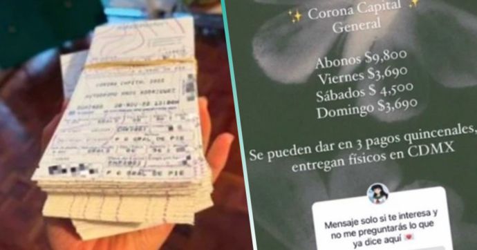 Influencer mexicana se vuelve viral por revender 100 boletos del Corona Capital 2022