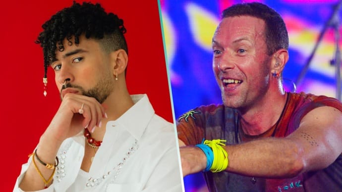 Coldplay hace cover de Bad Bunny y J Balvin durante concierto en Colombia