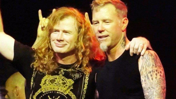 Dave Mustaine le escribió a James Hetfield sobre su inseguridad en el escenario