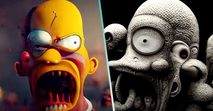 Los Simpson: Inteligencia Artificial reimagina a “Homero” de forma aterradora