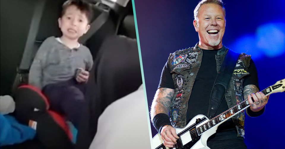 Niño llora cuando le ponen reggaetón y pide que le pongan a Metallica
