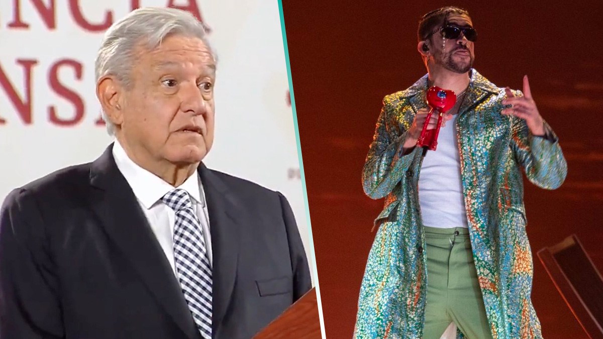 AMLO pide a Bad Bunny dar un concierto gratis en el Zócalo tras problemas con Ticketmaster