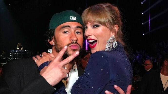 Bad Bunny puso a bailar a Taylor Swift en los Grammy 2023 y el video se hace viral