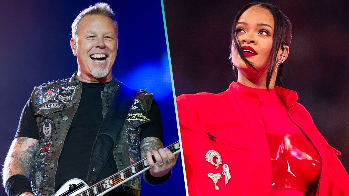 Metallica hacen “broma” del show del medio tiempo de Rihanna