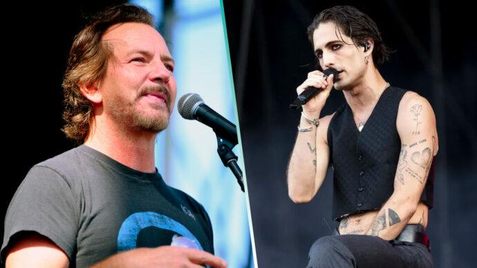El vocalista de Måneskin nombra las cualidades de Eddie Vedder que más envidia