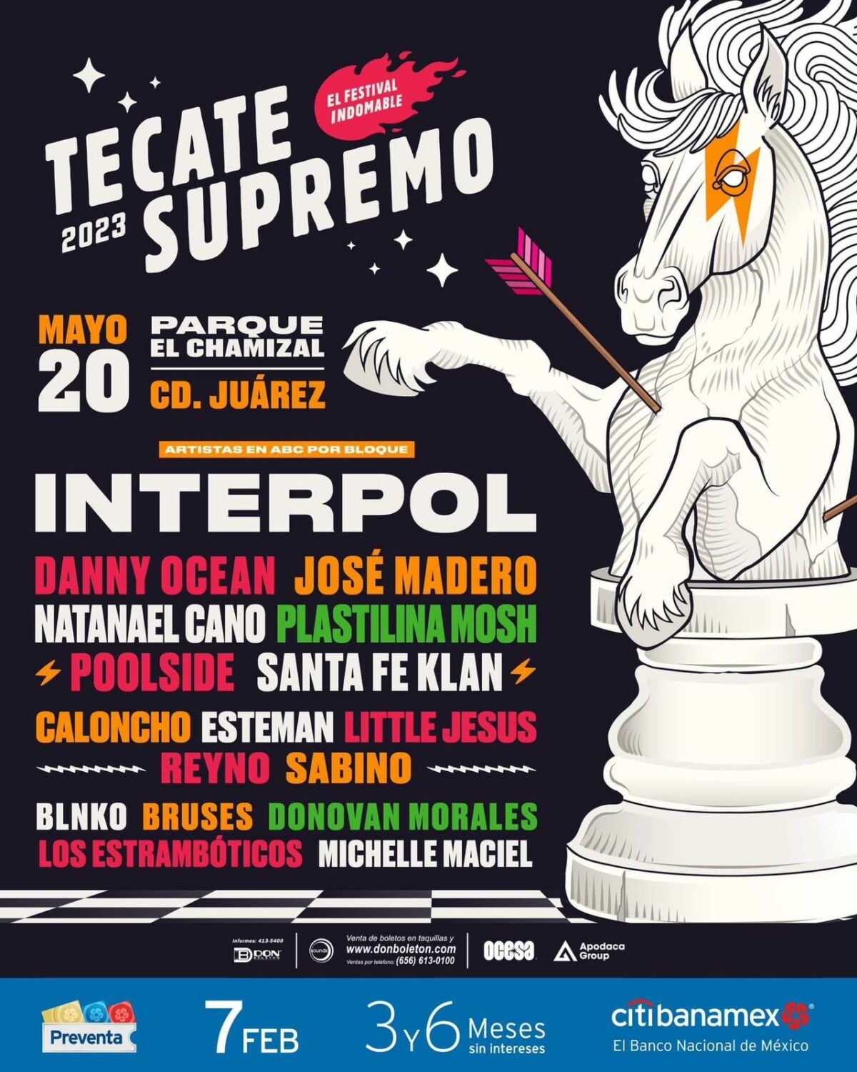 Tecate Supremo 2023 Interpol, José Madero, Santa Fe Klan y más