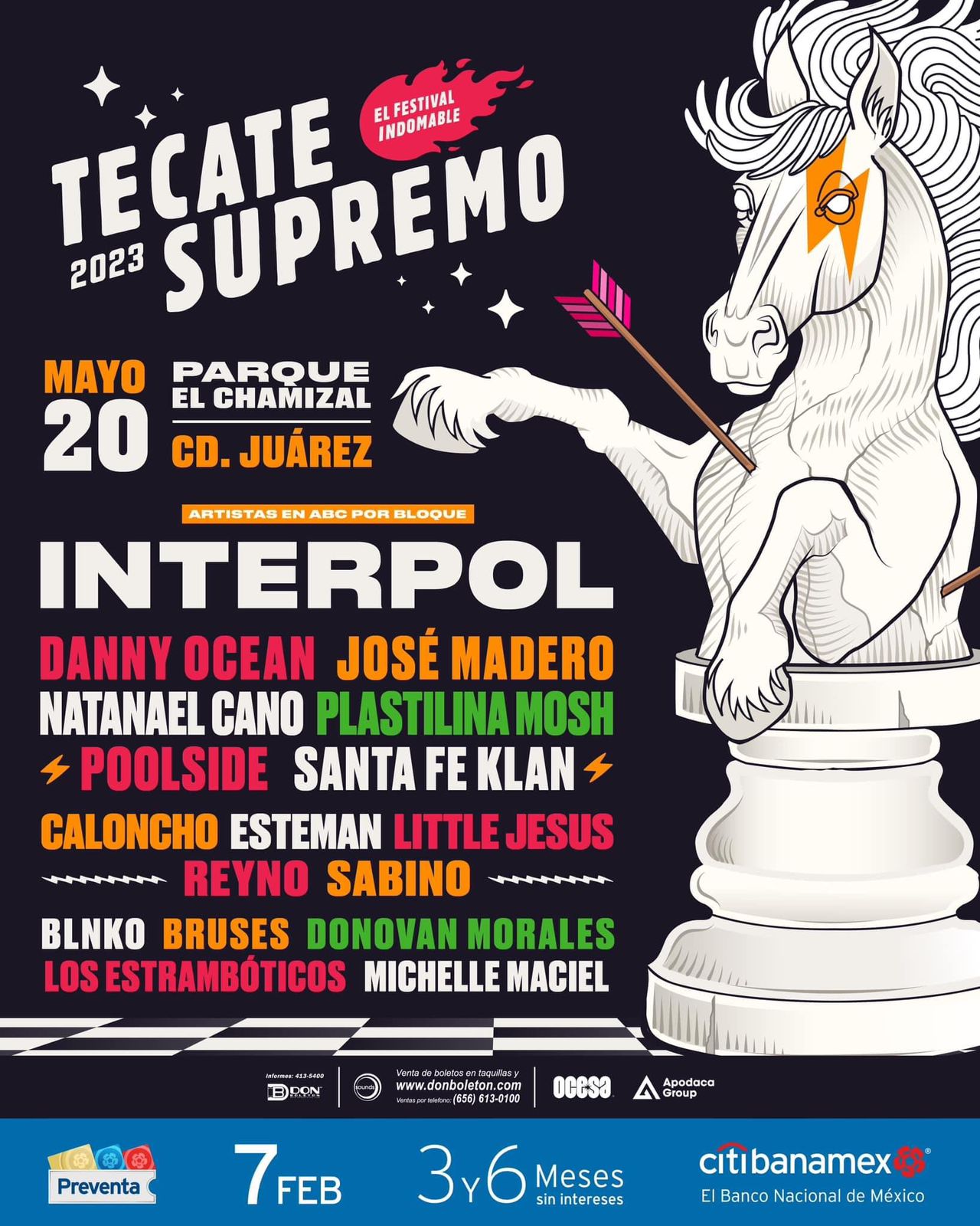 Tecate Supremo 2023 Interpol, José Madero, Santa Fe Klan y más