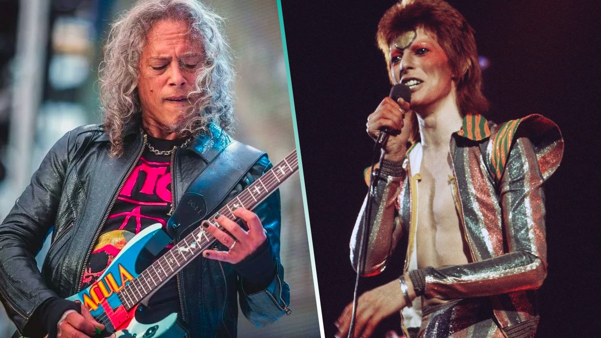 Kirk Hammett revela la clásica canción de Metallica que está inspirada en David Bowie