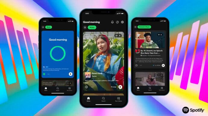 Spotify estrena un nuevo diseño inspirado en TikTok con navegación vertical