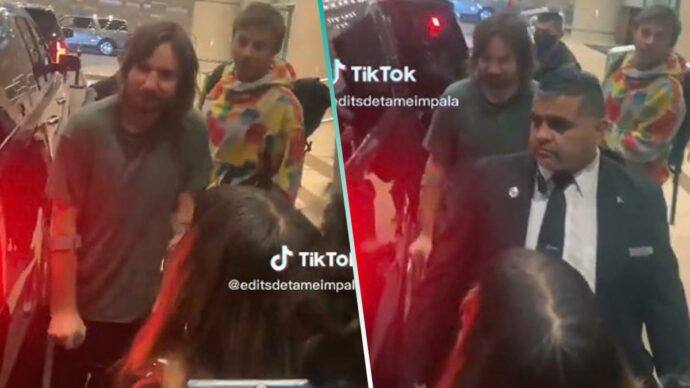 Video: Kevin Parker llega a México en muletas y listo para sus conciertos con Tame Impala