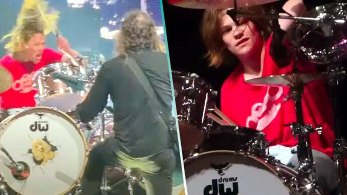 El hijo de Taylor Hawkins, Shane, volvió a tocar con Foo Fighters en vivo: Videos