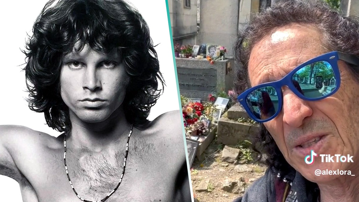 Alex Lora de El Tri visita la tumba de Jim Morrison y canta “Light My Fire”