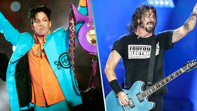 Recordemos la vez que Prince tocó un cover de Foo Fighters en pleno medio tiempo del Super Bowl