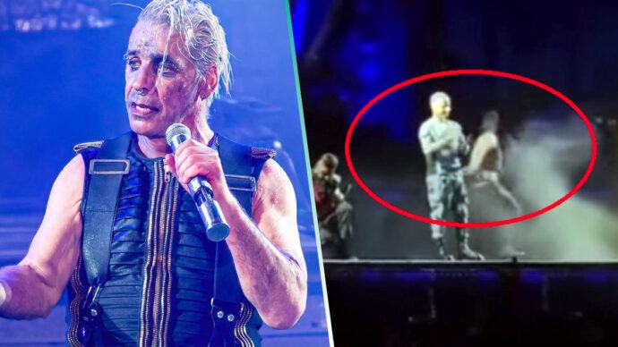Till Lindemann sufre horrible caída durante concierto de Rammstein: Video