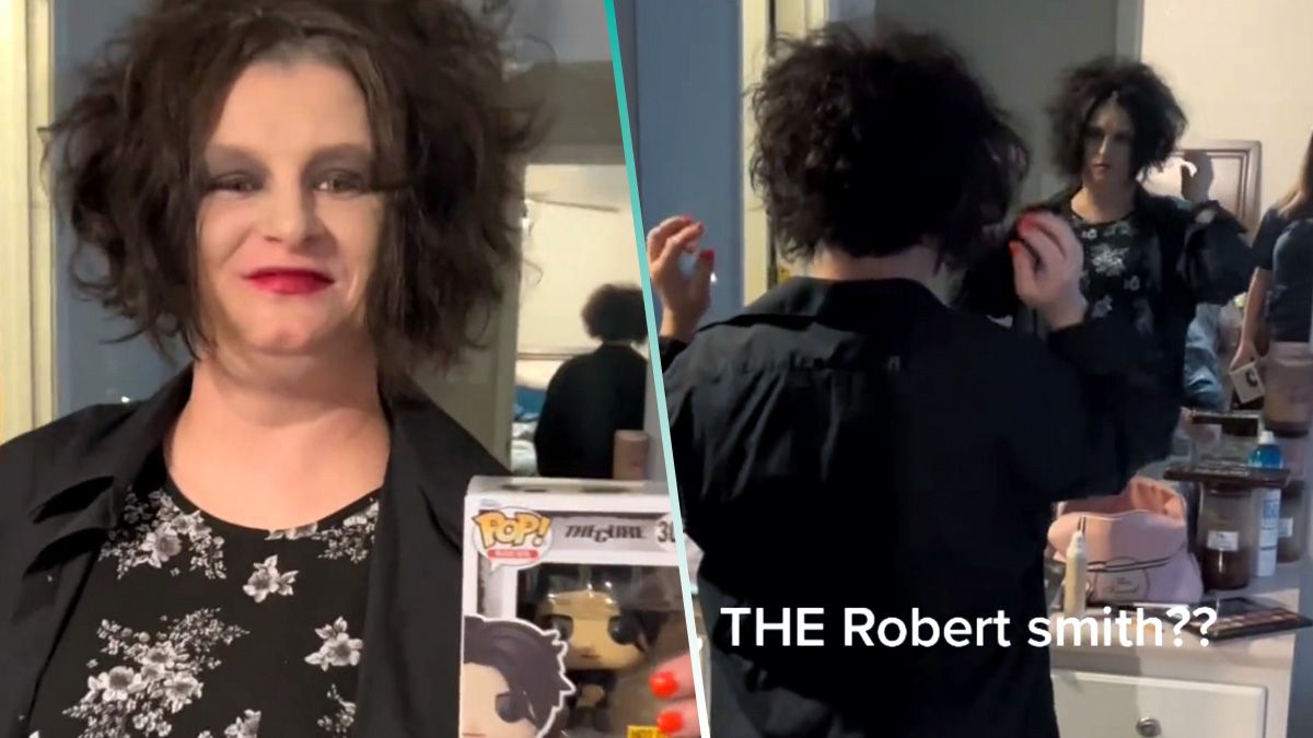 ¡Adorable! Fan disfraza a su mamá de Robert Smith para ir juntas a concierto de The Cure
