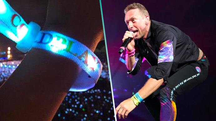 Así funcionan las pulseras de luces de los conciertos de Coldplay y Taylor Swift