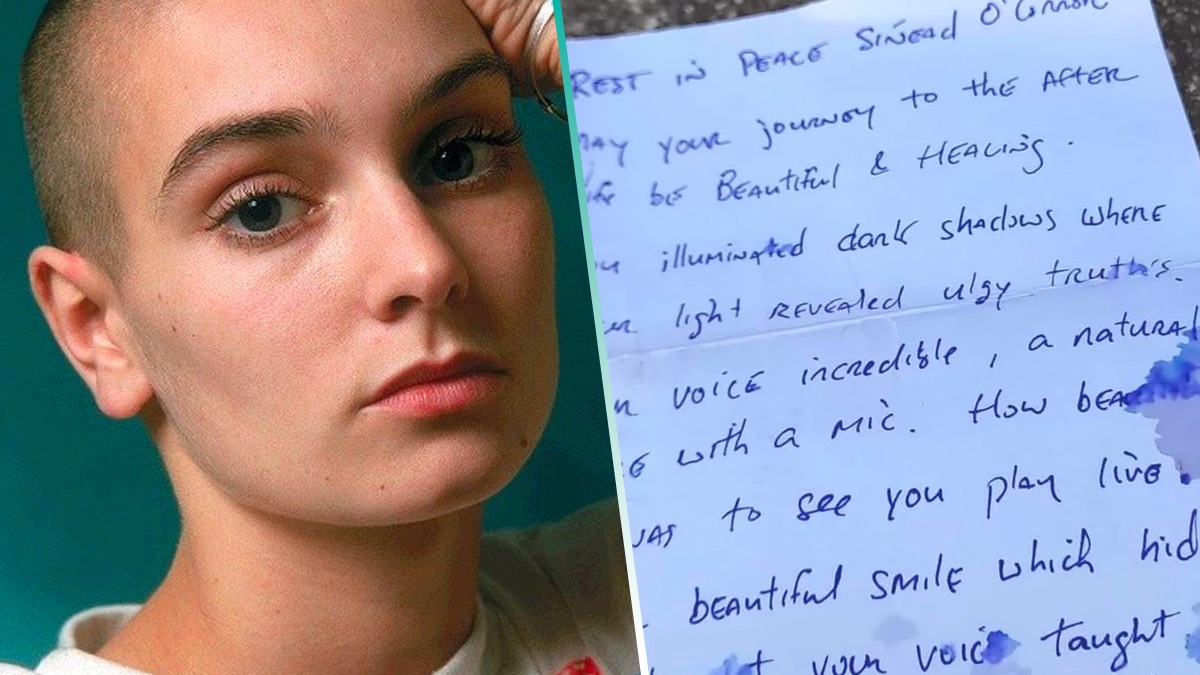 Fan deja emotiva carta a Sinéad O’Connor afuera de su antigua casa en Irlanda