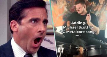 Baterista combina los gritos de “Michael Scott” de ‘The Office’ con metalcore y el resultado es genial